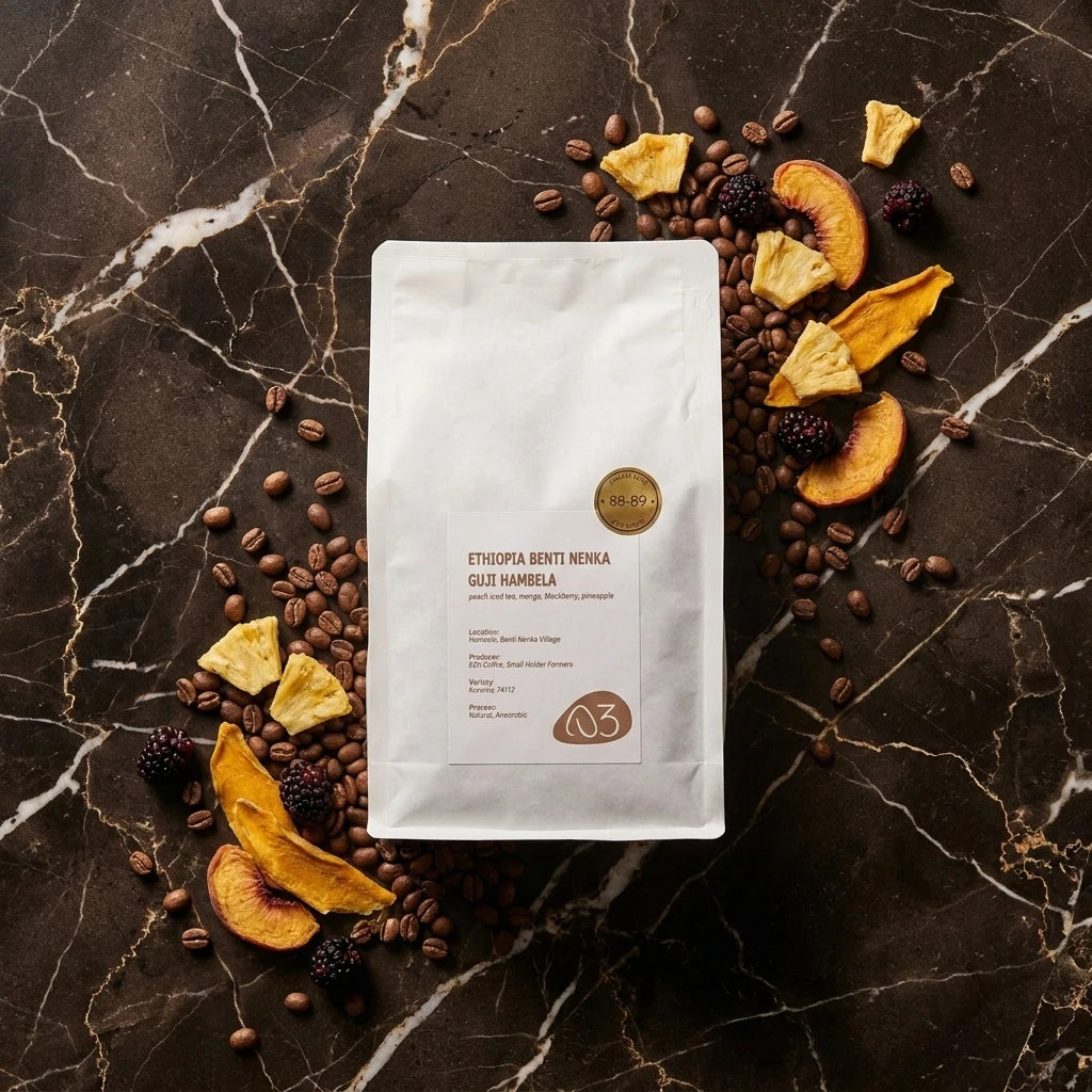 A3 Coffee bag flat lay